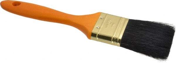 Premier Paint Roller - 2" Flat Hog Varnish Brush - 2-1/2" Bristle Length, 7" Wood Handle - Apex Tool & Supply