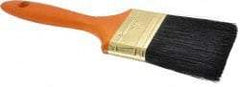 Premier Paint Roller - 3" Flat Hog Varnish Brush - 3" Bristle Length, 7-1/2" Wood Handle - Apex Tool & Supply