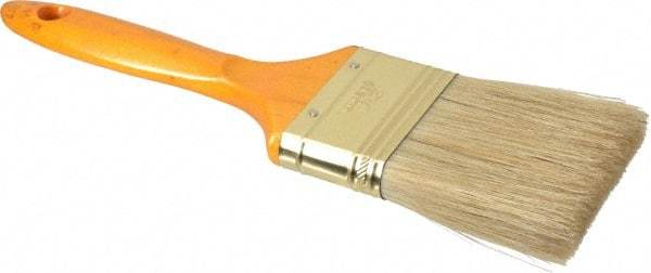 Premier Paint Roller - 2-1/2" Flat Hog Varnish Brush - 2-3/4" Bristle Length, 7" Wood Handle - Apex Tool & Supply