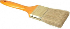 Premier Paint Roller - 2-1/2" Flat Hog Varnish Brush - 2-3/4" Bristle Length, 7" Wood Handle - Apex Tool & Supply