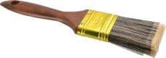 Premier Paint Roller - 2" Flat Synthetic Varnish Brush - 2-1/2" Bristle Length, 7" Wood Handle - Apex Tool & Supply