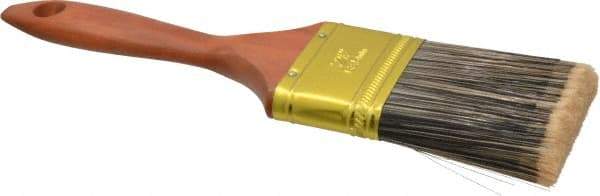 Premier Paint Roller - 2-1/2" Flat Synthetic Varnish Brush - 2-3/4" Bristle Length, 6-3/4" Wood Handle - Apex Tool & Supply
