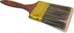 Premier Paint Roller - 4" Flat Synthetic Varnish Brush - 3-1/2" Bristle Length, 6" Wood Handle - Apex Tool & Supply