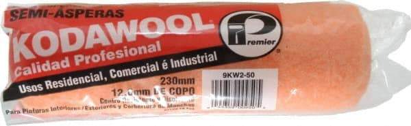 Premier Paint Roller - 1/2" Nap, 9" Wide Paint General Purpose Roller Cover - Semi-Rough Texture, Wool/Poly Blend - Apex Tool & Supply