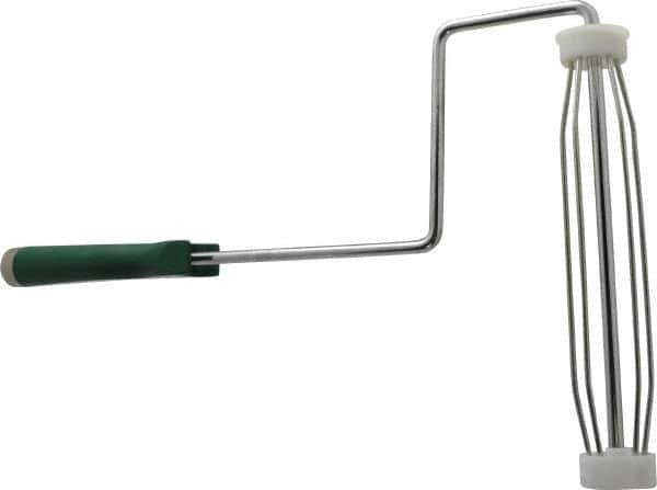 Premier Paint Roller - 9" Wide x 9" Long Heavy-Duty Frame w/Extra Long Handle - Metal Frame, Plastic Handle - Apex Tool & Supply