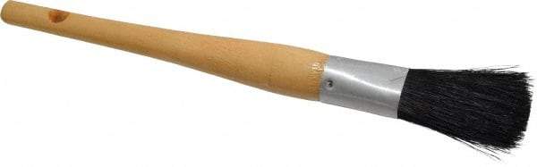 Premier Paint Roller - 3/4" Oval Hog Sash Brush - 2-1/2" Bristle Length, 8" Wood Handle - Apex Tool & Supply