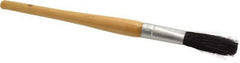 Premier Paint Roller - 1/4" Oval Hog Sash Brush - 1-3/4" Bristle Length, 5" Wood Handle - Apex Tool & Supply