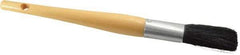 Premier Paint Roller - 1/2" Oval Hog Sash Brush - 2-1/4" Bristle Length, 6" Wood Handle - Apex Tool & Supply