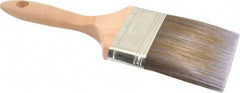 Premier Paint Roller - 4" Flat Synthetic Varnish Brush - 3-3/4" Bristle Length, 7-1/4" Wood Handle - Apex Tool & Supply
