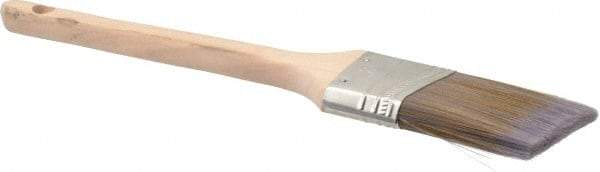 Premier Paint Roller - 2" Angled Synthetic Sash Brush - 2-3/4" Bristle Length, 9" Wood Rattail Handle - Apex Tool & Supply