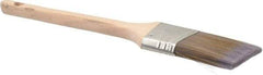 Premier Paint Roller - 2" Angled Synthetic Sash Brush - 2-3/4" Bristle Length, 9" Wood Rattail Handle - Apex Tool & Supply