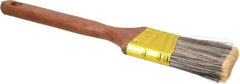 Premier Paint Roller - 2" Angled Synthetic Sash Brush - 2-1/2" Bristle Length, 9" Wood Handle - Apex Tool & Supply