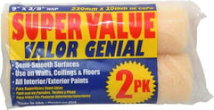 Premier Paint Roller - 3/8" Nap, 9" Wide Paint General Purpose Roller Cover - Semi-Smooth Texture, Polyester - Apex Tool & Supply