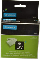 Dymo - 2" Long, White Return Address Label - For Dymo & CoStar Printers - Apex Tool & Supply