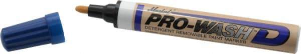 Markal - Blue Oil-Based Paint Marker - Fine Tip, Alcohol Base Ink - Apex Tool & Supply
