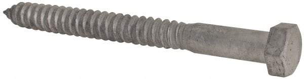 Value Collection - 3/4" Screw, 8" Length Under Head, Steel, Hex Head Lag Screw - Hot Dipped Galvanized, Grade 2 - Apex Tool & Supply