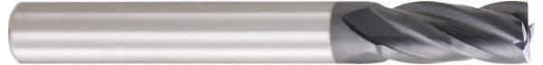 OSG - 3/4", 1-1/2" LOC, 3/4" Shank Diam, 4" OAL, 4 Flute, Solid Carbide Square End Mill - Single End, WXL Finish, Spiral Flute, 30° Helix, Centercutting, Right Hand Cut, Right Hand Flute, Series 3604 - Apex Tool & Supply