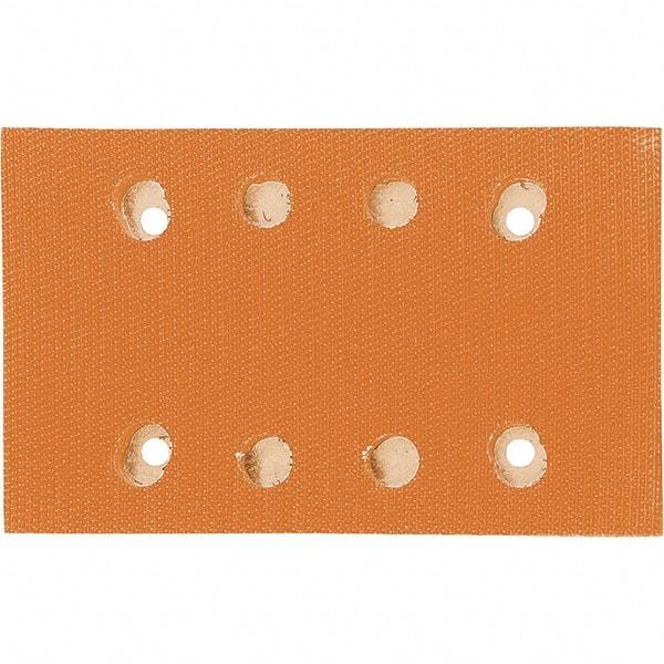 Dynabrade - 5 x 3-1/4" Rectangular Hook Face Backing Pad - Dynabug II Compatible, Screw Attachment, Vacuum Pad, 3/8" Thick, Medium Density, Short Nap - Apex Tool & Supply