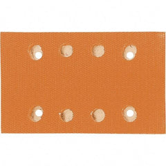 Dynabrade - 5 x 3-1/4" Rectangular Hook Face Backing Pad - Dynabug II Compatible, Screw Attachment, Vacuum Pad, 3/8" Thick, Medium Density, Short Nap - Apex Tool & Supply