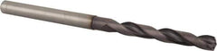 Value Collection - 1/4" 140° Solid Carbide Jobber Drill - TiAlN Finish, Right Hand Cut, Spiral Flute, Straight Shank, 4-19/64" OAL, Standard Point - Apex Tool & Supply