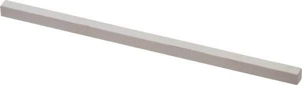 Made in USA - 600 Grit Aluminum Oxide Square Polishing Stone - Super Fine Grade, 5/32" Wide x 4" Long x 5/32" Thick - Apex Tool & Supply