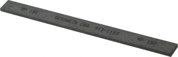 Made in USA - 150 Grit Silicon Carbide Rectangular Polishing Stone - Very Fine Grade, 1/2" Wide x 6" Long x 1/8" Thick - Apex Tool & Supply