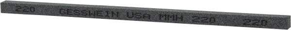 Made in USA - 220 Grit Silicon Carbide Square Polishing Stone - Very Fine Grade, 5/32" Wide x 6" Long x 5/32" Thick - Apex Tool & Supply