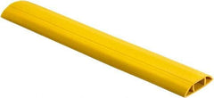 Hubbell Wiring Device-Kellems - 1 Channel, 5 Ft Long, 1-1/4" Max Compatible Cable Diam, Yellow PVC On Floor Cable Cover - 142.24mm Overall Width x 43.18mm Overall Height, 45.98mm Channel Width x 1-1/4" Channel Height - Apex Tool & Supply