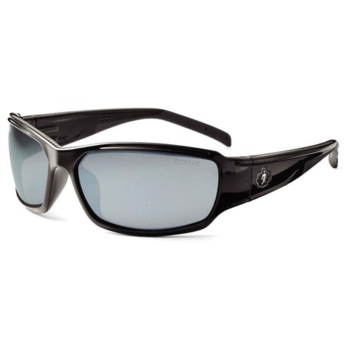 Thor Silver Mirror Lens Black Safety Glasses - Apex Tool & Supply