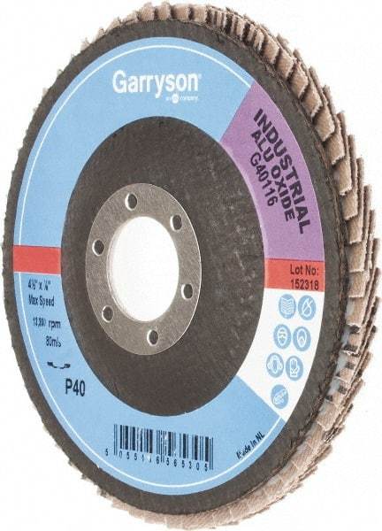 Garryson - Flap Disc - Nylon Backing, Arbor Attaching System - Apex Tool & Supply