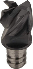 Iscar - MM EC-CF Grade IC908 Carbide End Milling Tip Insert - TiAlN Finish, 4 Flutes, 5/16" Cutting Diam, 0.22" Depth of Cut, 0.393" Extension, 0.015" Cnr Rad, 38° Helix - Apex Tool & Supply