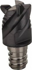 Iscar - MM EFS Grade IC908 Carbide End Milling Tip Insert - TiAlN Finish, 4 Flutes, 5/16" Cutting Diam, 0.2" Depth of Cut, 0.393" Extension, 45° Helix - Apex Tool & Supply