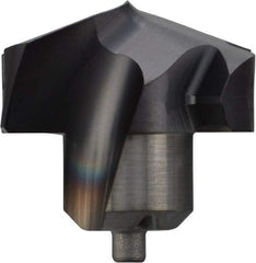 Kennametal - Series KenTIP, 16mm Diam Grade KCP15 140° Replaceable Drill Tip - Carbide, AlTiN Finish, U Seat Size - Apex Tool & Supply