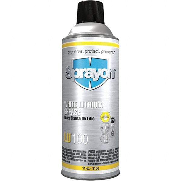 Sprayon - 11 oz Aerosol Lithium General Purpose Grease - Off White, 275°F Max Temp, NLGIG 2, - Apex Tool & Supply