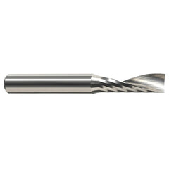 End Mills for Plastics - Single Flute - 0.0937″ (3/32″) Cutter Diameter × 0.5000″ (1/2″) Length of Cut Carbide Square Upcut End Mill for Plastic, 1 Flute - Exact Industrial Supply