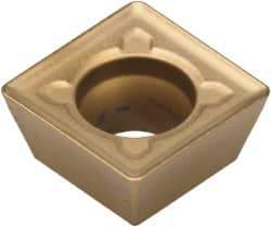 Kennametal - SDMT060304E GG Grade KC730M Carbide Milling Insert - TiN Finish, 1/4" Inscribed Circle, 1/64" Corner Radius - Apex Tool & Supply