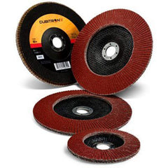 ‎3M Cubitron II Flap Disc 967A 40+ T27 Quick Change 4-1/2″ × 5/8″-11 - Apex Tool & Supply