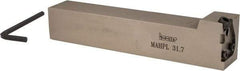 Iscar - MAHP, External, Left Hand, Indexable Grooving Tool Holder - 1-1/4" Shank Height, 1-1/4" Shank Width, 7" OAL - Apex Tool & Supply