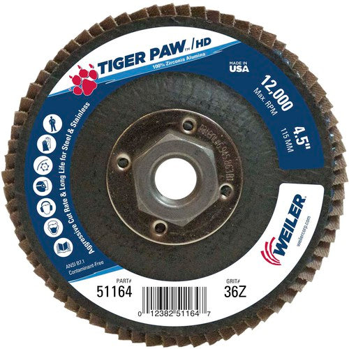 ‎4-1/2X5/8-11 36G T27 - Apex Tool & Supply