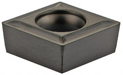 Kennametal - CCGT32.51 Grade KCU10 Carbide Turning Insert - 80° Diamond, 5/32" Thick, 1/64" Corner Radius - Apex Tool & Supply