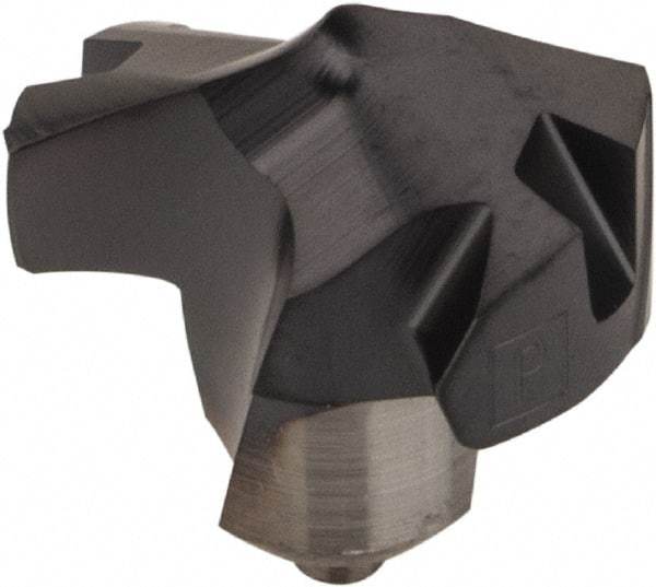 Kennametal - Series KenTIP, 7.94mm Diam Grade KCP15 140° Replaceable Drill Tip - Carbide, AlTiN Finish, F Seat Size - Apex Tool & Supply