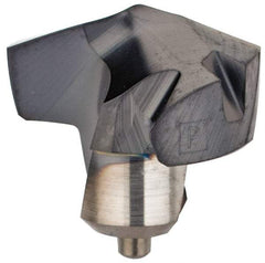 Kennametal - Series KenTIP, 9.53mm Diam Grade KCP15 140° Replaceable Drill Tip - Carbide, AlTiN Finish, I Seat Size - Apex Tool & Supply