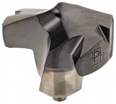 Kennametal - Series KenTIP, 12.7mm Diam Grade KCP15 140° Replaceable Drill Tip - Carbide, AlTiN Finish, O Seat Size - Apex Tool & Supply