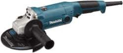 Makita - 6" Wheel Diam, 10,000 RPM, Corded Angle & Disc Grinder - 5/8-11 Spindle, 120 Volts, 10.5 Amps - Apex Tool & Supply