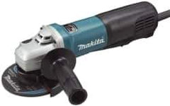 Makita - 5" Wheel Diam, 11,500 RPM, Corded Angle & Disc Grinder - 5/8-11 Spindle, 120 Volts, 13 Amps - Apex Tool & Supply