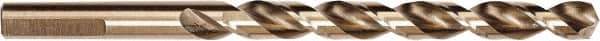 Milwaukee Tool - 5/16" 135° Cobalt Jobber Drill - Bright Finish, Parabolic Flute, 4-1/2" OAL - Apex Tool & Supply