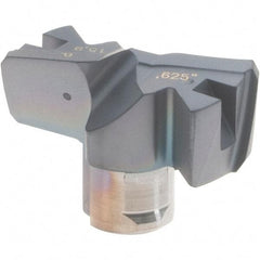 Iscar - Series FCP, 15.9mm Diam Grade IC908 Replaceable Drill Tip - Carbide, TiAlN/TiN Finish, 15 Seat Size - Apex Tool & Supply