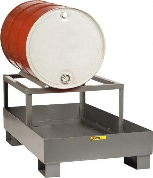 Little Giant - 33 Gal Sump, 1 Drum, Steel Drum Rack - 51" Long x 26" Wide x 22" High - Apex Tool & Supply
