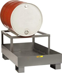 Little Giant - 33 Gal Sump, 1 Drum, Steel Drum Rack - 51" Long x 26" Wide x 22" High - Apex Tool & Supply