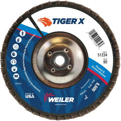 7 × 5/8-11 ARBOR 80X FLAP DISC - Apex Tool & Supply